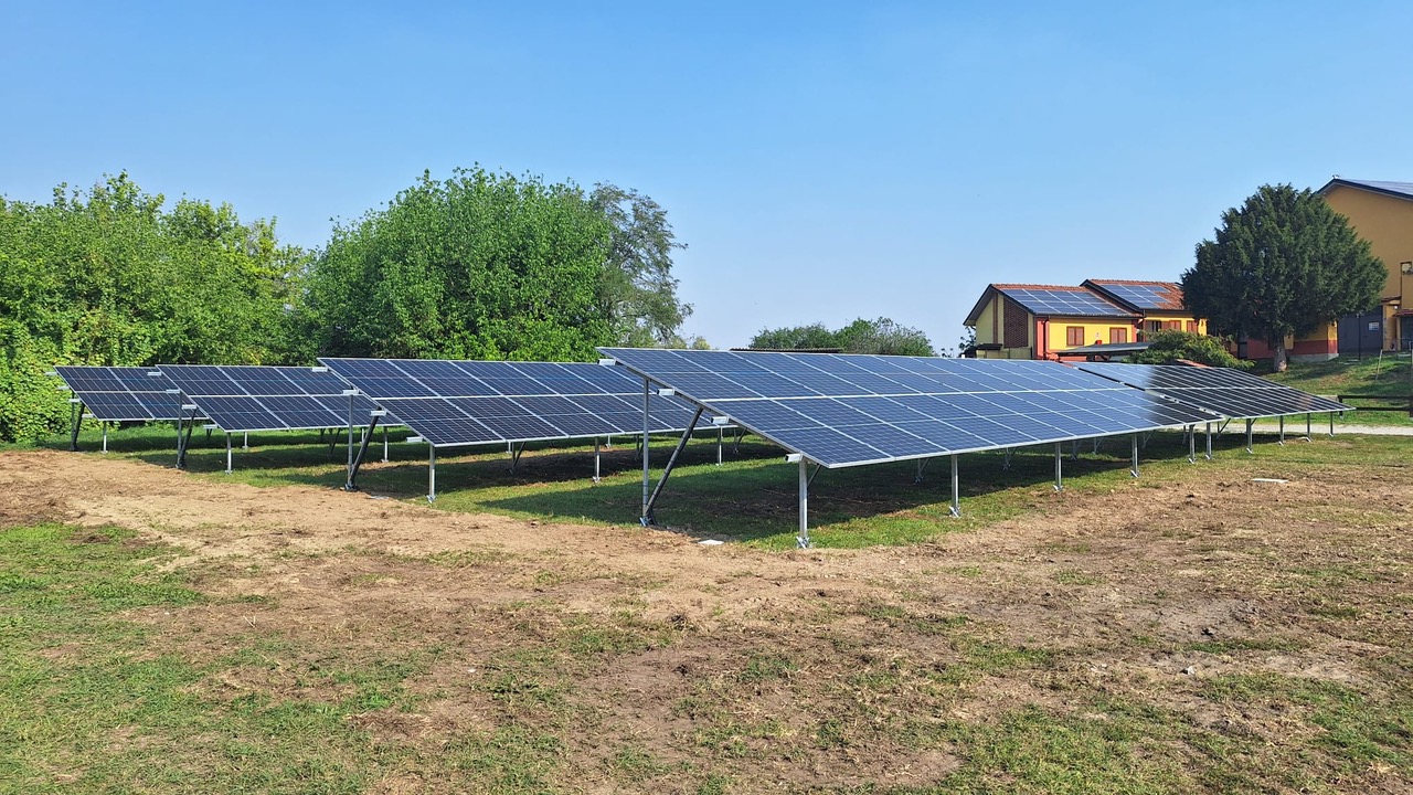 Impianto fotovoltaico a terra a Castiraga Vidardo